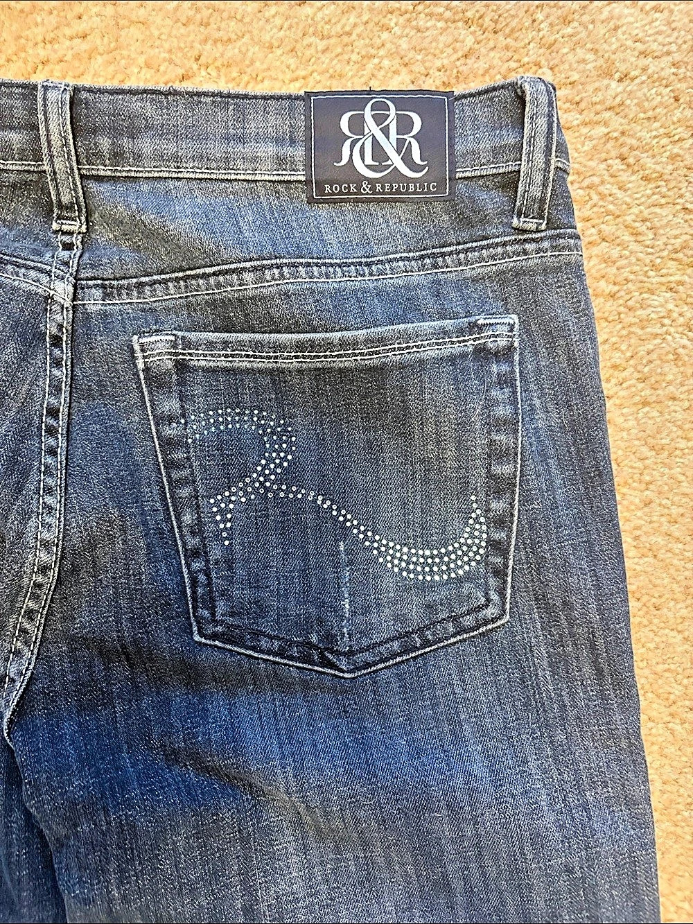 Rock & Republic Kasandra Flare Jeans in Blue - Picture 9 of 13